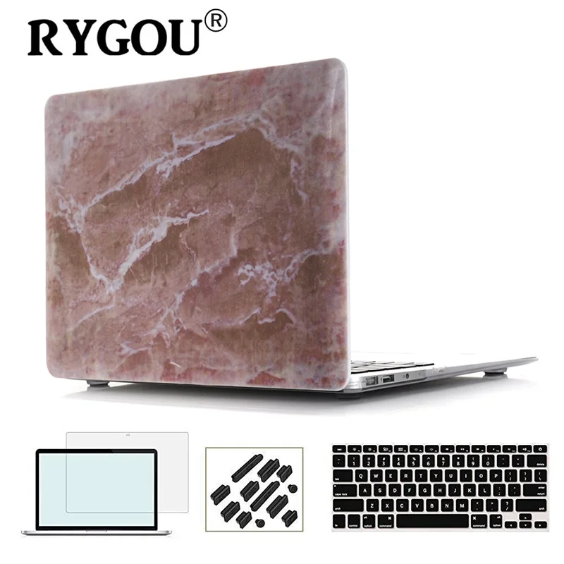 RYGOU чехол с мраморной текстурой для Apple Macbook Air Pro retina 11 12 13 15 дюймов для Mac book Pro 13 15 A1706 A1707 A1708 чехол - Цвет: DL-26