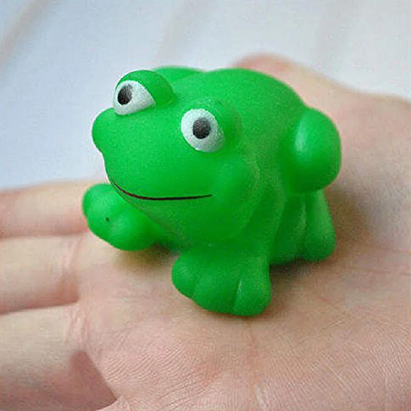 12PCS Rubber Animals With Sound Toys Toys for Baby Shower Bath 998in