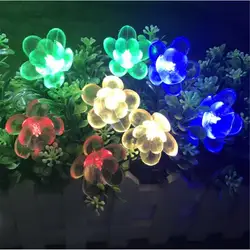 10 м 50 светодиодный s 3 цвета подвеска ввиде цветка лотоса светодиодный свет шнура для любителя День Праздник Рождество свадебных