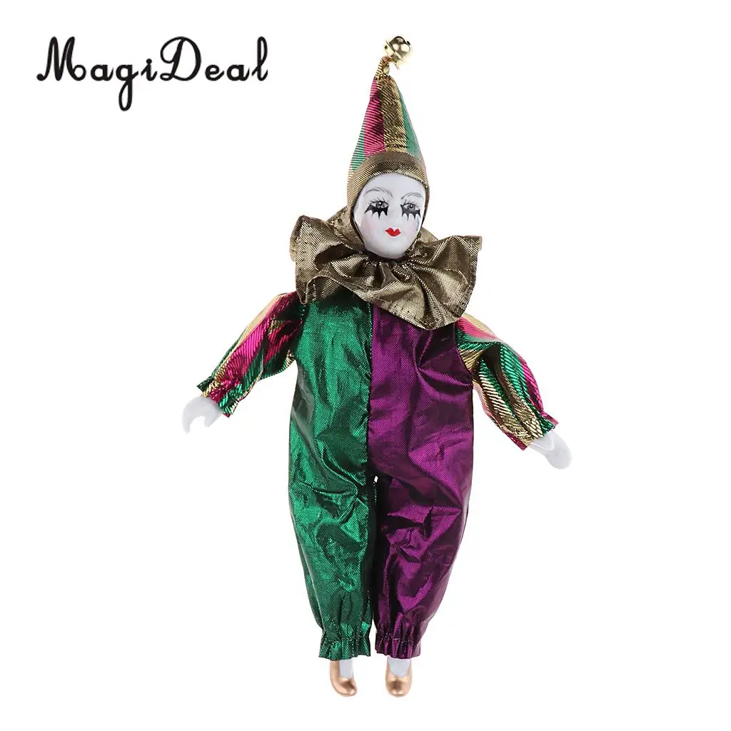 22cm Porcelain Victorian Doll Sitting Collectible Doll Ceramics Dolls Crying Clown