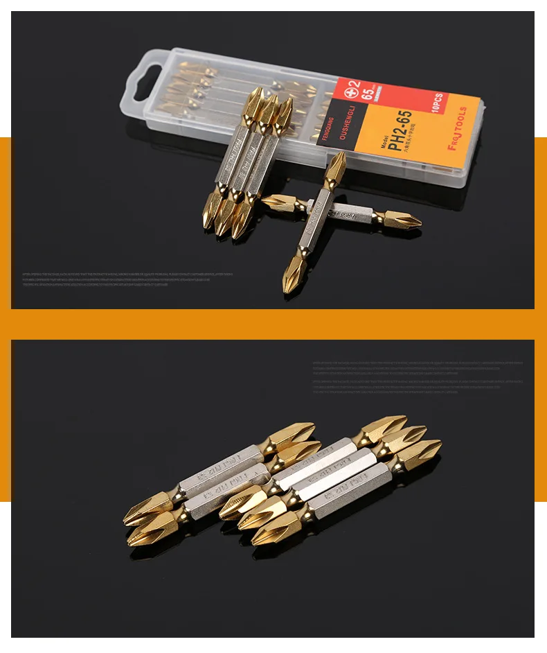 65mm screw driver bits 5A grade titanium steel bits for tools use high quality 10pcs for one order 65mm screw driver bits 5A grade titanium steel bits for tools use high quality 10pcs for one order
