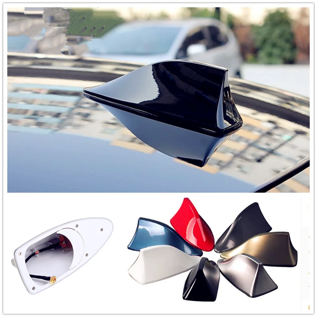 Car Styling Shark Fin Antenna Auto Radio Segnale Tetto Aereo Per Renault Alaskan Trezor Talismano Kwid Espace Kangoo