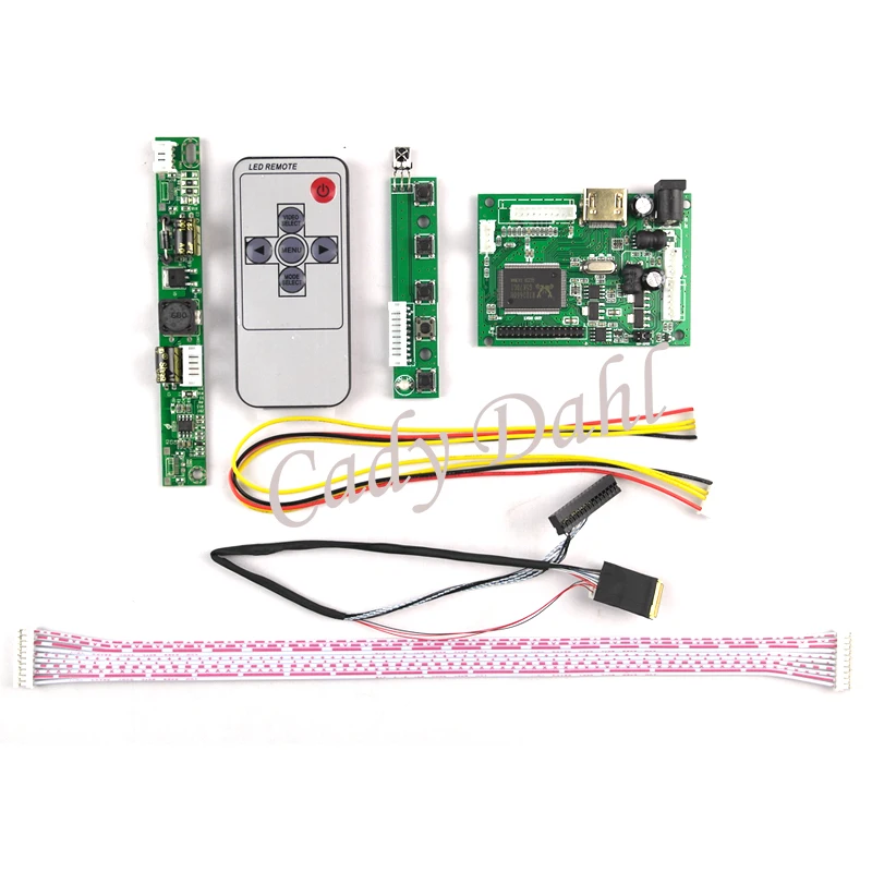Плата контроллера HDMI LCD + инвертор подсветки 30-контактный кабель пульт