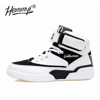 

Hemmyi High Top Men Sneakers Autumn Winter Buckle Strap Lace Up Increase Within Men Sports Shoes Ankle Boots Dropshipping