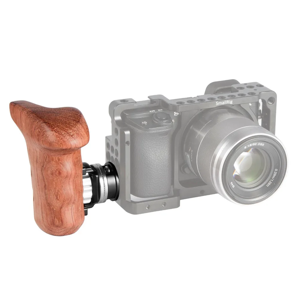 SmallRig DSLR камера видео рукоятка универсальная деревянная правая Боковая ручка с Arri розетка болт-на крепление для sony/для Canon Cam