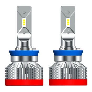 

2Pcs ZES Chip Ultra Thin H7 H1 H8 H11 H4 Hi-Lo LED Lamp Car Fog Headlight Bulbs Auto HB3 9005 HB4 9006 9012 12V 60W 6000LM 6000K