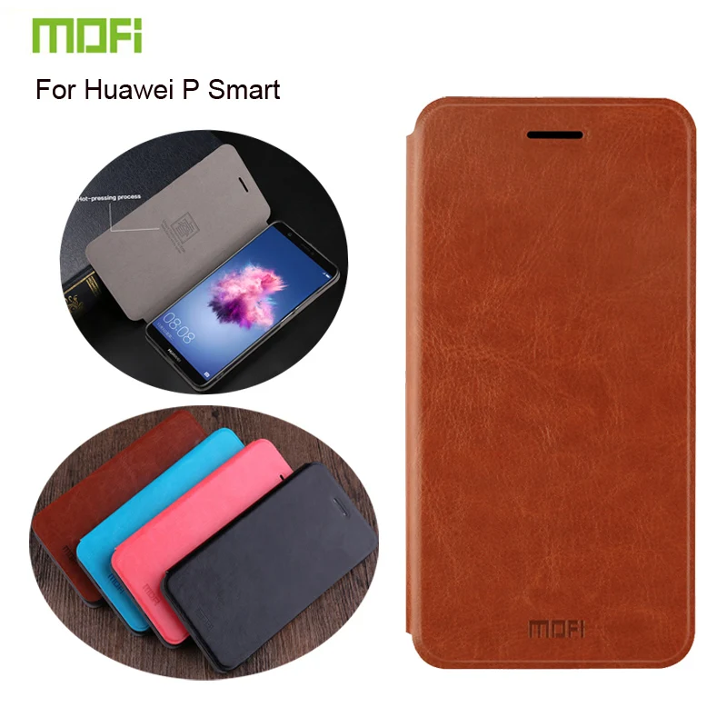 

MOFi For Huawei P Smart 2018 Case Flip Wallet PU Case For Huawei P Smart Plus 2019 Honor 10 Lite Soft TPU Back Cover Phone Cases