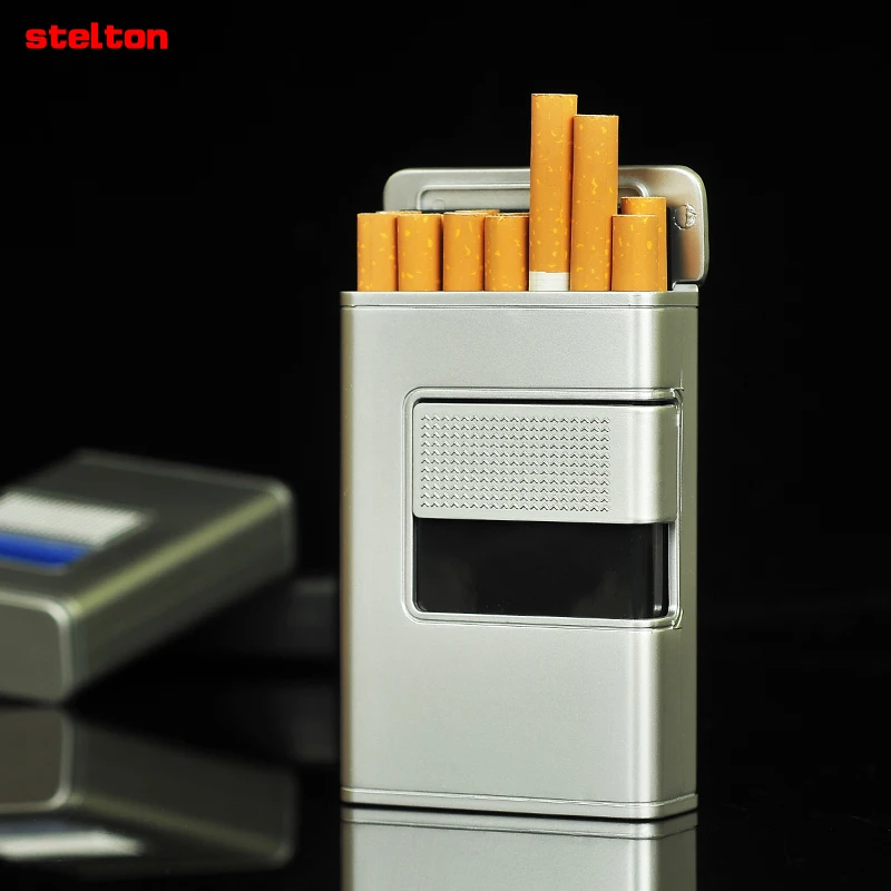 Автоматический Флип-светильник, пластиковая коробка для сигарет, 14 персонализированных Creativ, влагостойкие коробки для сигарет, устойчивые к давлению