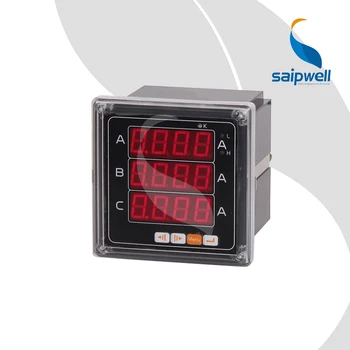 

72 Type Three Phase Current Ampere Meter,AC220V Industrial Electronic Instrument Ammeter 72*72*90 (SP-723A)