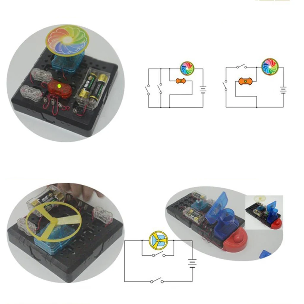 Electronics Learning Kits 125-in-1 DIY Electricity Experiment Model Physical Discovery Science Educational Toy