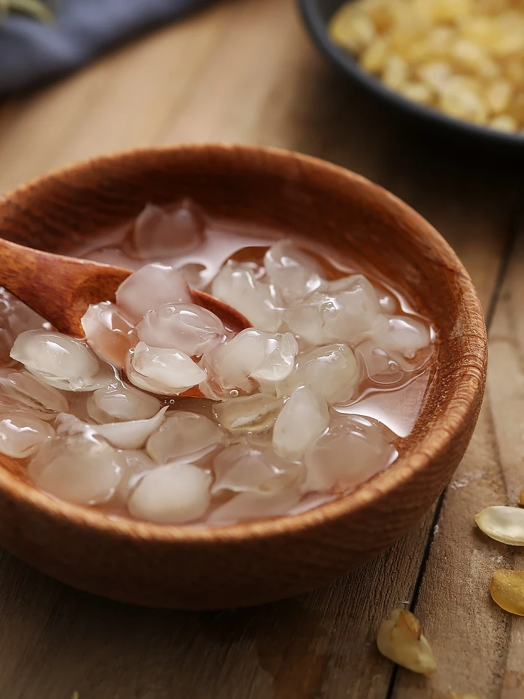 

Yunnan double pod saponin rice 90 grams snow lotus seed natural wild peach gum white fungus snow syrup water companion