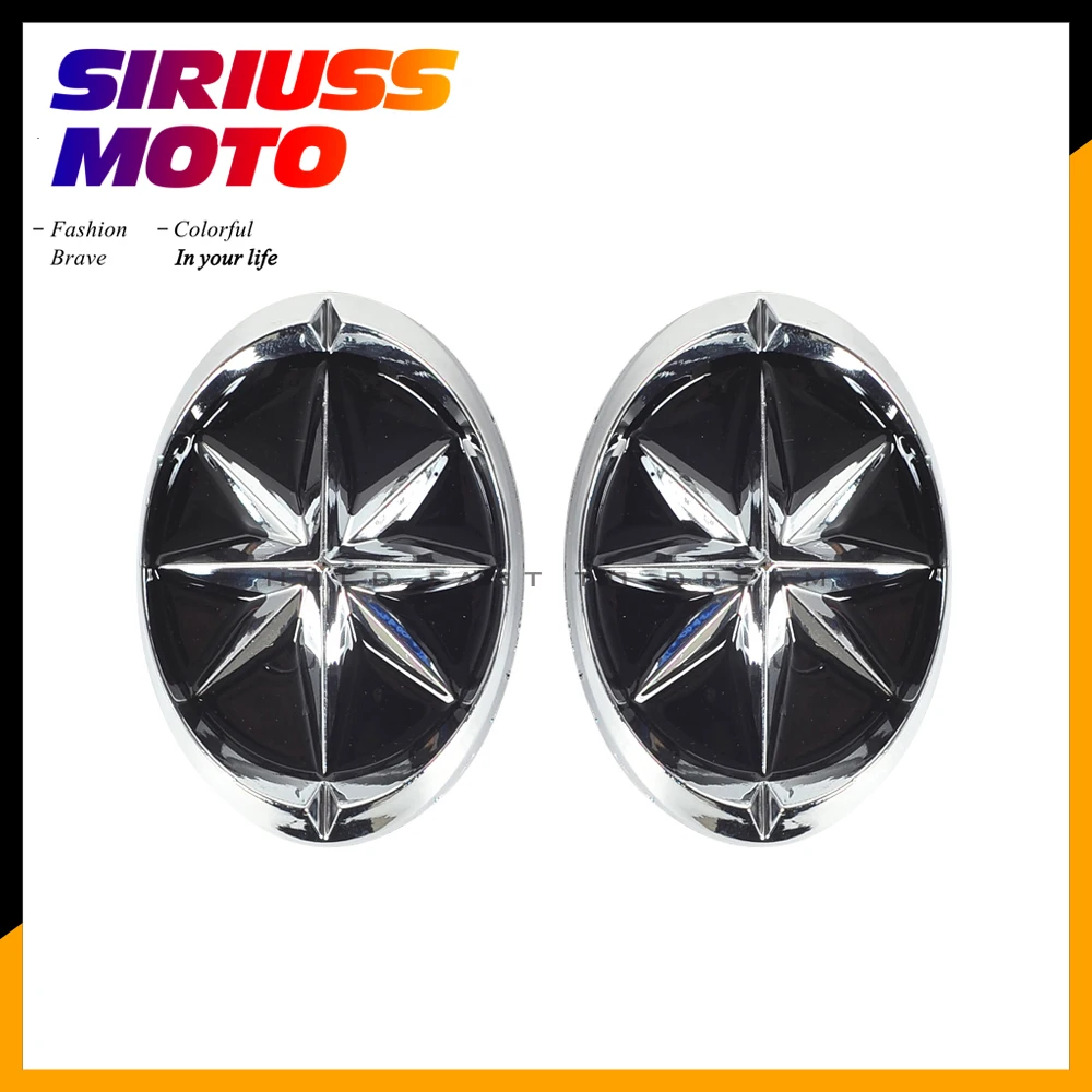 

Chrome Motorcycle Fuel Gas Tank Fairing Decals Stickers Case for Yamaha V-Star 1100 1300 Royal Star