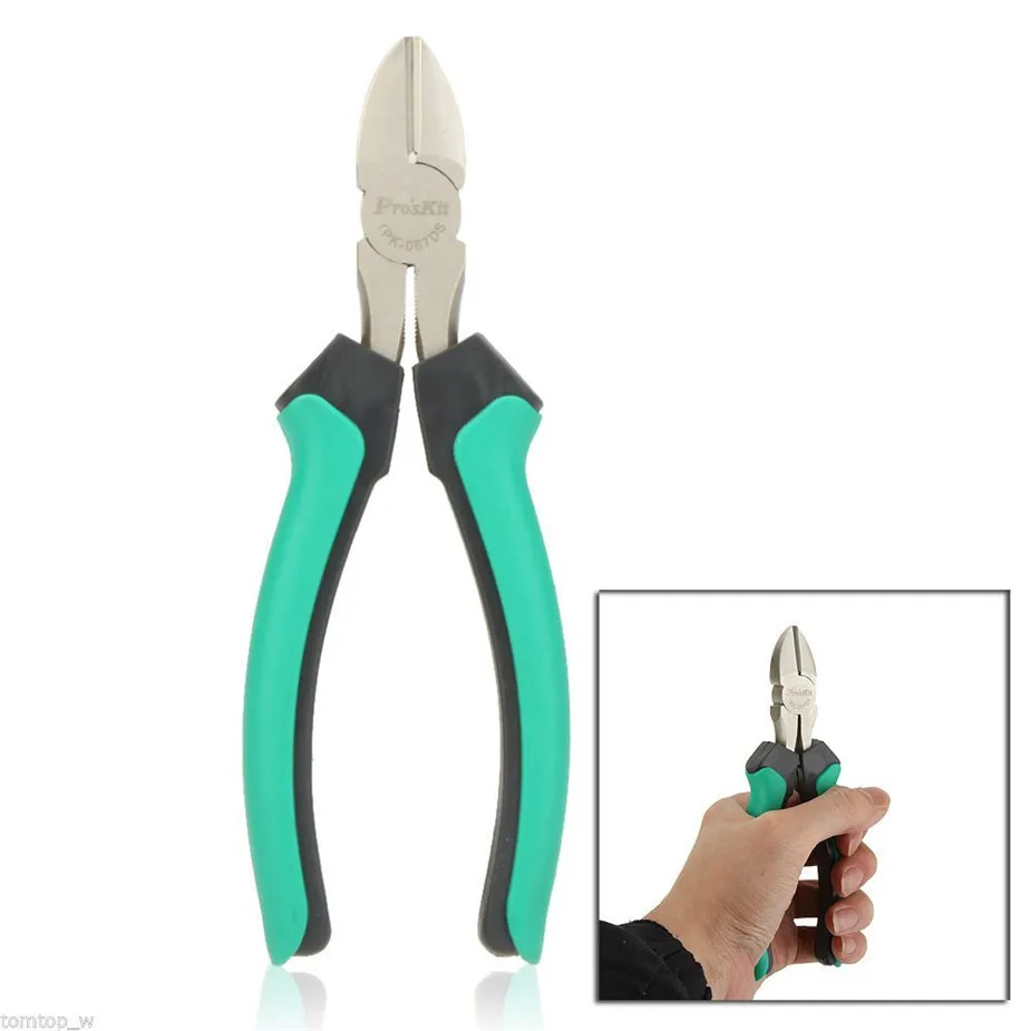 

1PK-067DS 6.5" Double Color Titanium Diagonal Side Cutting Pliers Wire Cable Cutters Nippers Ferramentas Manuais