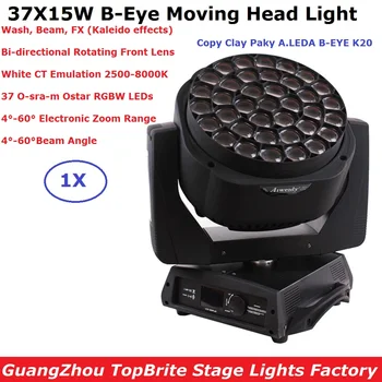 

Clay Paky B-EYE 37X15W RGBW 4 Colors Moving Head Light Wash Beam FX Effect Bi-directional Rotating Front Lens For Stage Dj Disco