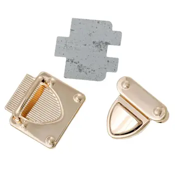 

DoreenBeads Jewelry Handbag Suitcase Turn Lock rose gold color 3.3cm x3.3cm,3.2cm x3cm,3.4cm x3.4cm,10 Sets