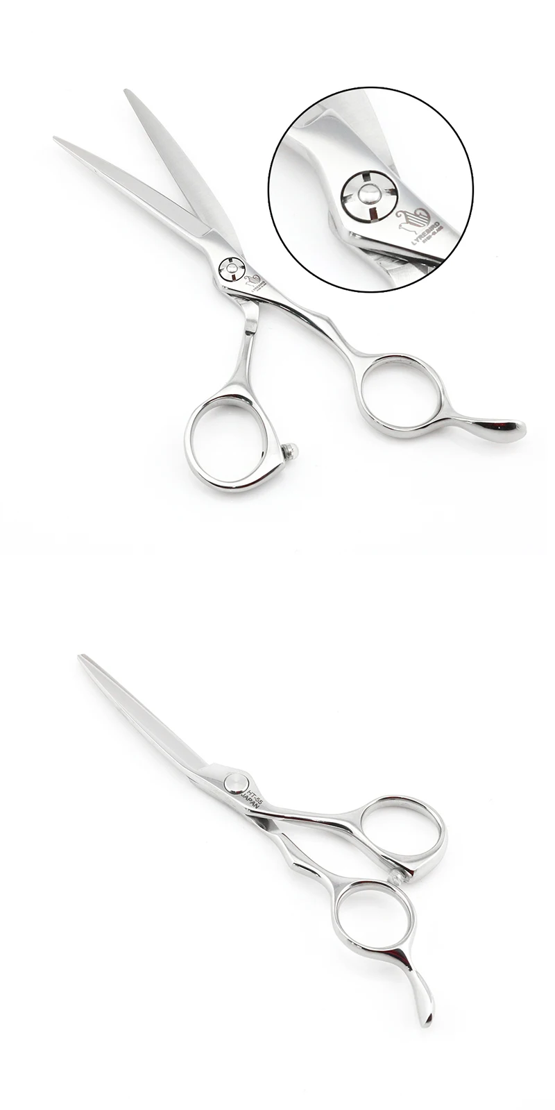 Ножницы для волос раздвижные 5,5 дюймов Парикмахерские ножницы для волос Япония 440C Тонкие ножницы точный опорный винт lyrebird Высший
