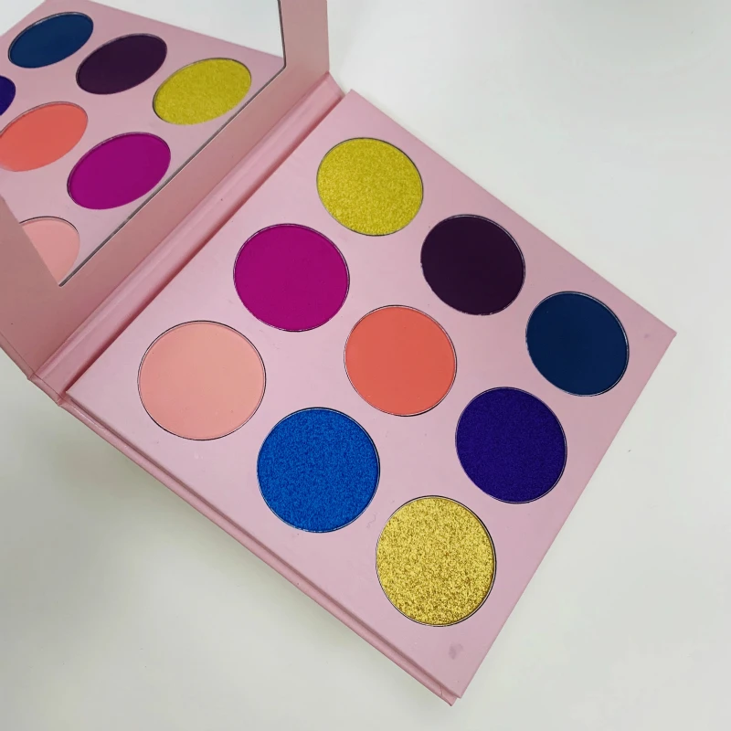 Beauty Cosmetics Makeup Eyeshadow Palette Pink Carboard Eyeshadow Waterproof 9 colors Matte and Shimmer Eye shadow Palettes 20pc