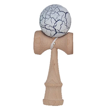 

Crack Paint Kendama Ball Skillful Juggling Game Ball Japanese Traditional Toy Balls Educational Toys For Children-white
