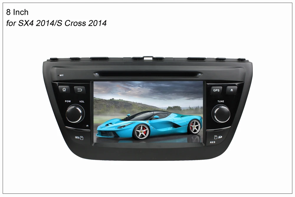 Discount SINOSMART 2 Din Android 9.0 4G RAM 8 core CPU Car DVD GPS Player for Suzuki SX4/S Cross/Ciaz 2006-2015 2