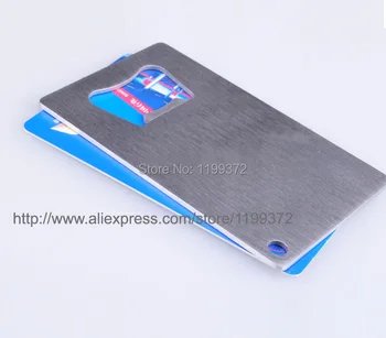 

50pcs a lot DHL Freeshipping Polybag Packing Wallet Size Stainless Steel Credit Card Bottle Opener Openers