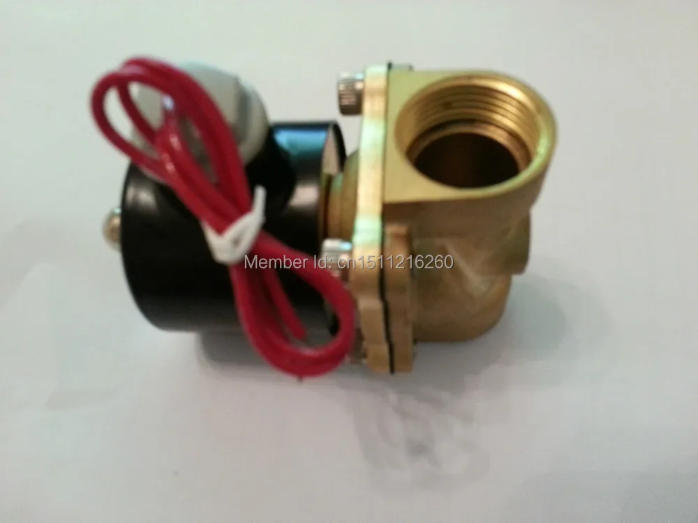 

Free Shipping High Quality 1/2'' Brass Solenoid Valve Normally Closed Water Air Oil 2W160-20 NBR DC12V DC24V AC110V or AC220V