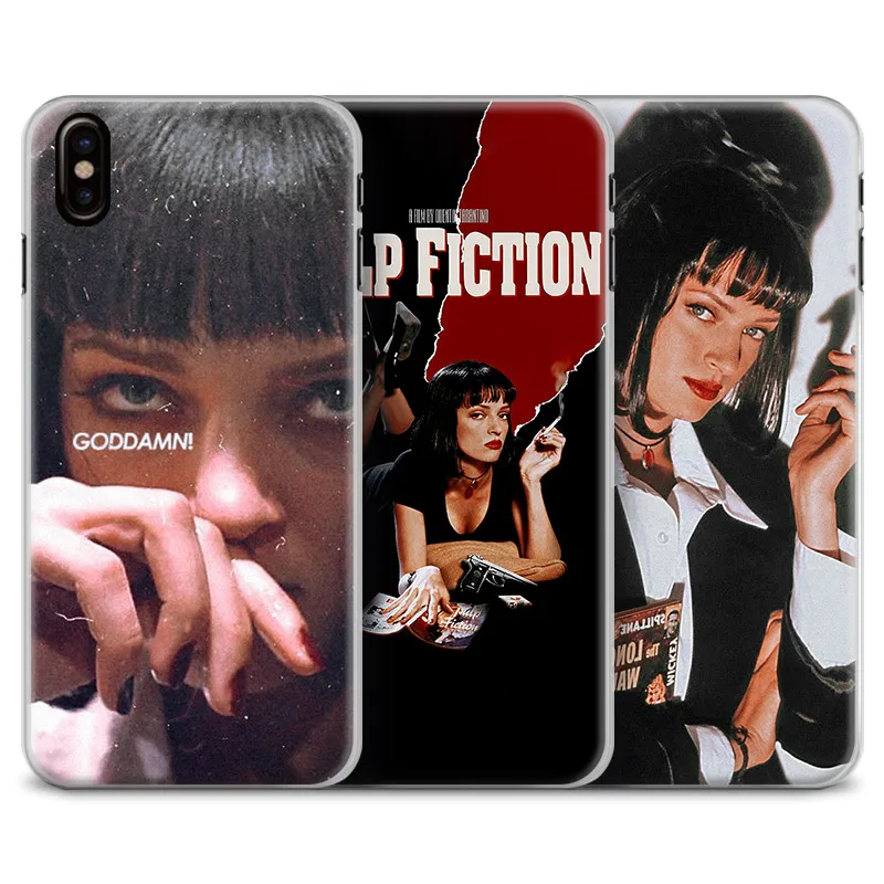 Pulp fiction uma thurman Quotes Phone Case Cover Shell For Apple iPhone 5 Se 5s 6 6s 6Plus 6sPlus 7 8 7Plus 8Plus X XR XS MAX