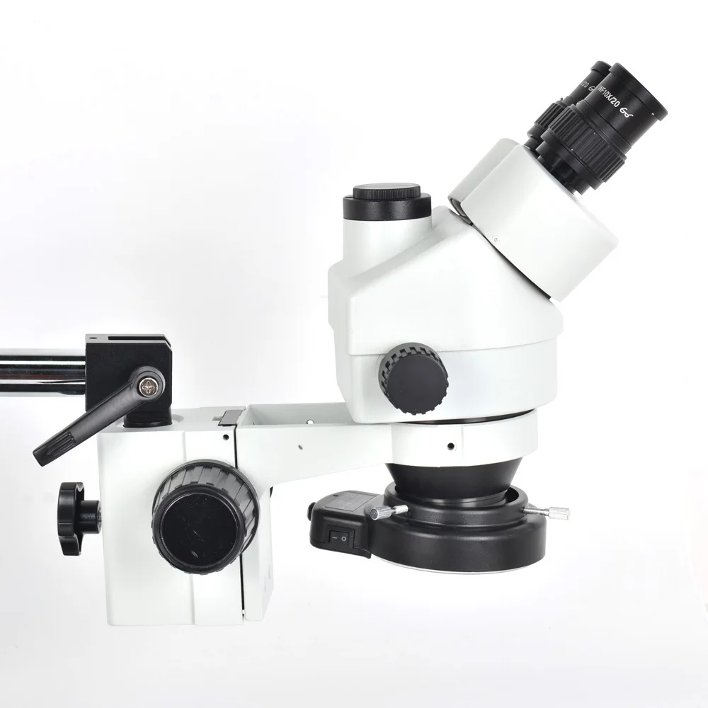 7X-45X Настольный столб стенд увеличение бинокулярный стерео микроскоп проверить PCB+ 14MP микроскоп камера+ 8 ''ЖК-монитор