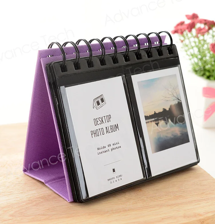 68 Pockets Polyester Instant Photo Album Picture Case for Fujifilm Instax Mini Film for credit card size book