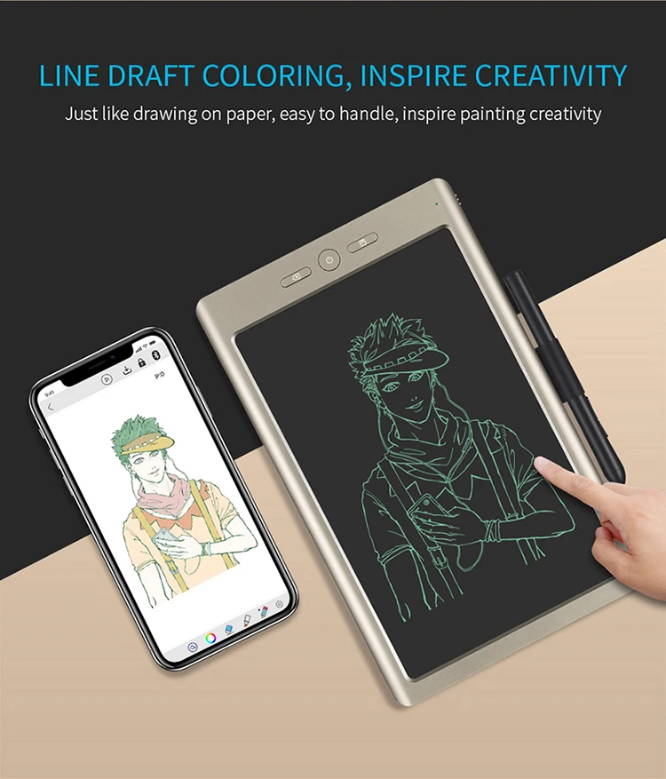 10.5 polegada inteligente nuvem digital gráfico desenho tablet (re chargable