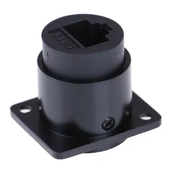 

New RJ45 D-type Module Socket Female Signal Connector Cat6 Panel Ethernet Extension Interface Adapter DOM668