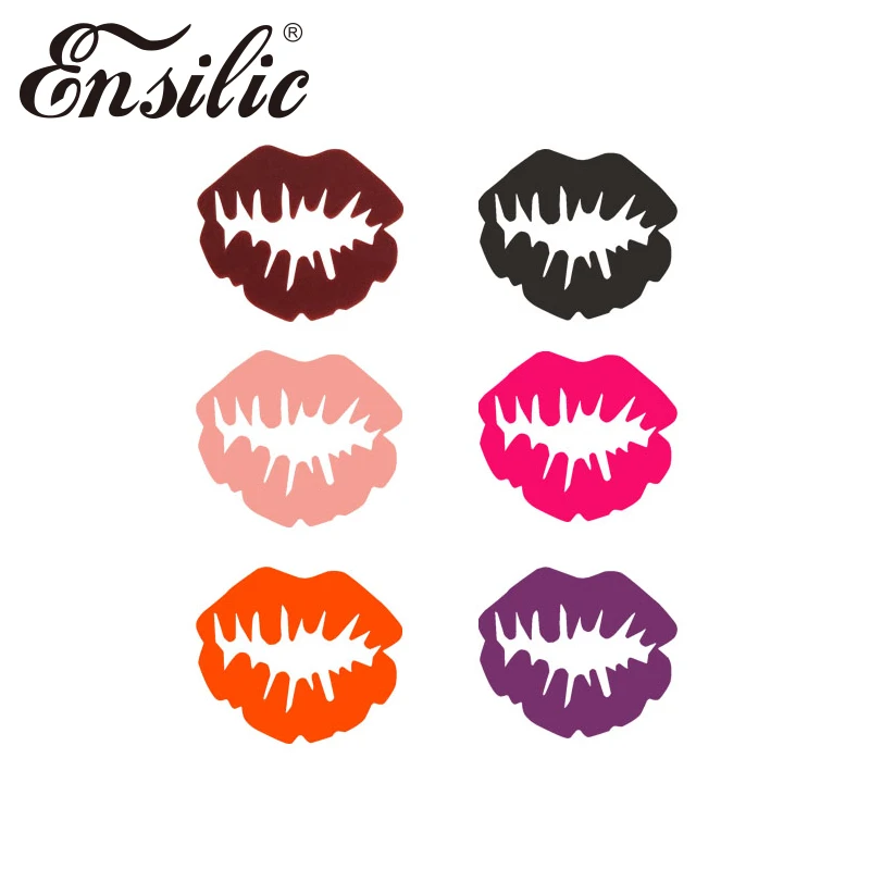 

6PCS DIY Lips Silicone Wine Glass Sticker High tenacity Silicone Stickers For Wedding Decoration Mugs Cups Safe Bottle Stickers