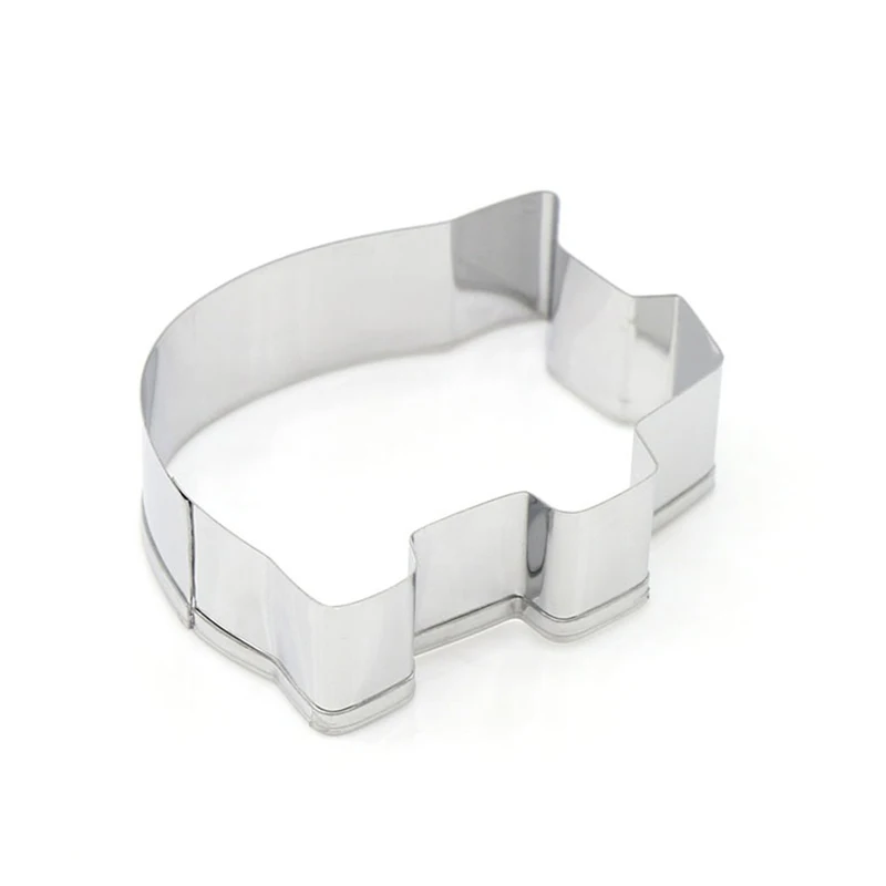 1 Pcs Stainless Steel Pig Shape Biscuit Pastry Cookie Cutter Cake Decor Baking Mold Tools HG99 | Дом и сад