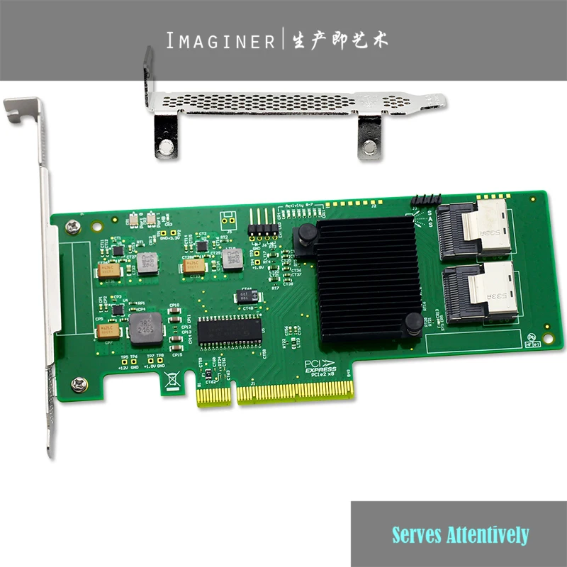 

Factory New OEM LSI SAS 9211-8I LSISAS2008-IT 8 Port NO-RAID HBA JBOD SATA SFF8087 6Gb PCI-E 2.0 X8 Controller Card