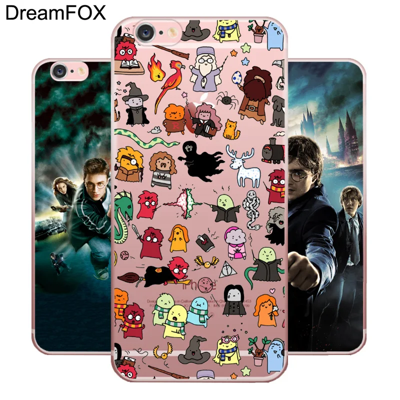 DREAMFOX M335 هاري بوتر لينة TPU غطاء حافظة من السيليكون ل أبل فون X XR XS ماكس 8 7 6 6 S زائد 5 5 S SE 5C 4 4 S