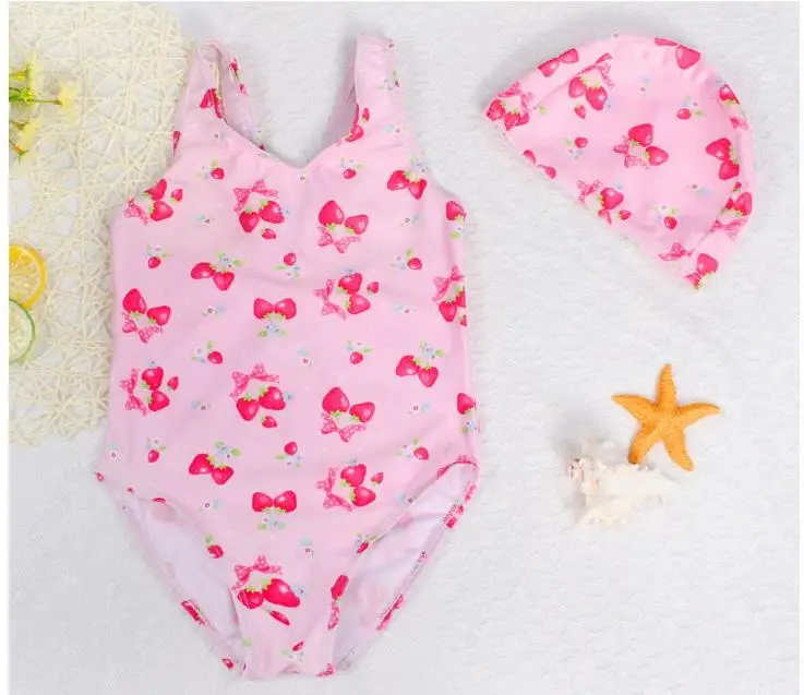 baby swimsuit with matching hat