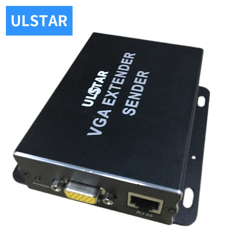 

ULSTAR VGA Extender 1x1 Splitter RJ45/cat5e/6 ethernet cable Ethernet Adapter 200m Amplifier support monitor projector HDTV