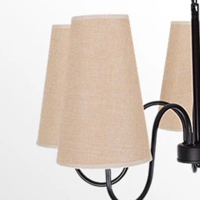 Американская люстра из кованого железа в европейском стиле ретро лампа для гостиной современный в стиле минимализма нордический спальня столовая лампа 3 - Цвет абажура: Linen Shade