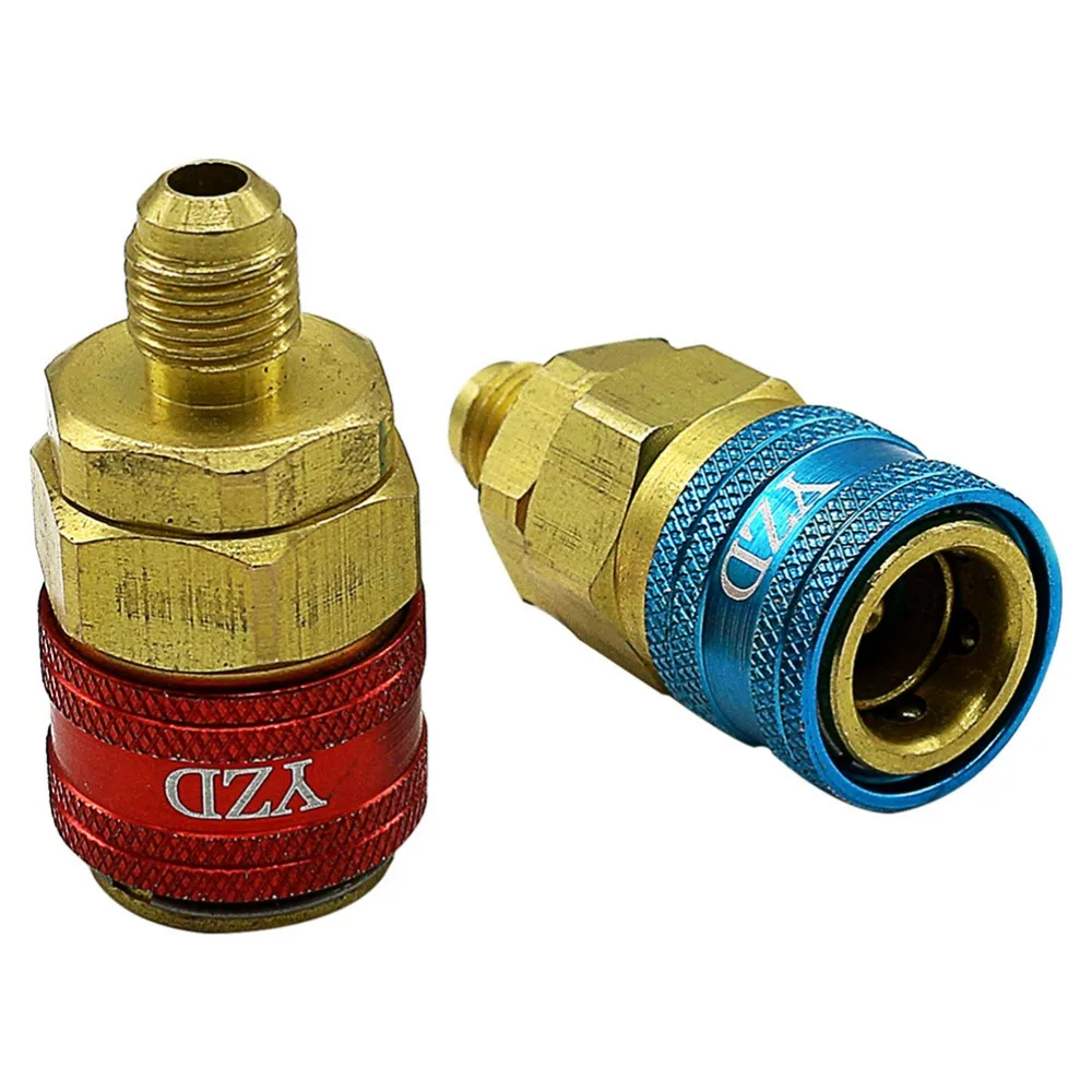 2 шт./лот 1/4SAE R134A QC 12 L/H быстроразъемный соединитель для автомобильного