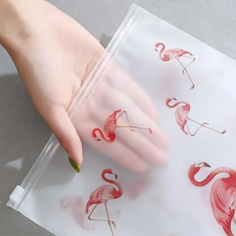 Creative Flamingo Pattern Cosmetic Bag EVA Sealed Transparent Make Up Beauty Bag Storage Toiletry Multifunction Wash Kit Creative Flamingo Pattern Cosmetic Bag EVA Sealed Transparent Make Up Beauty Bag Storage Toiletry Multifunction Wash Kit