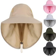 Новейшая Солнцезащитная Мужская кепка s сетчатая дышащая шляпа-ведро для мужчин Веревка на шею шляпы для кемпинга Мужская Спортивная Солнцезащитная маска для лица Мужская