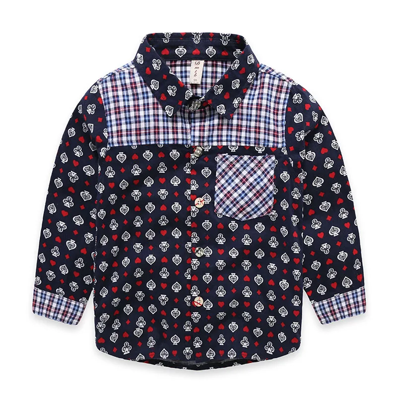 Blouse Shirt For Boys School Blouses For Boys Children Long sleeved
