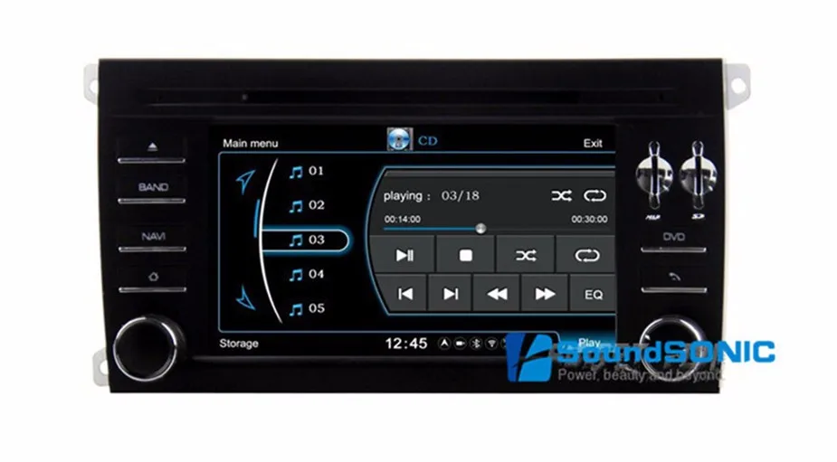 Top Cayenne DVD GPS For Porsche Cayenne 2003-2010 2Din Car Radio Stereo DVD GPS Navigation Sat Navi USB Audio Video Player Bluetooth 6