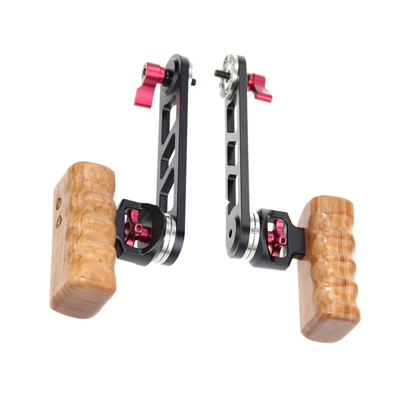 CAMVATE Dual Wood Handle Grip Extender Arm Handgrip Extender Fr TILTA
