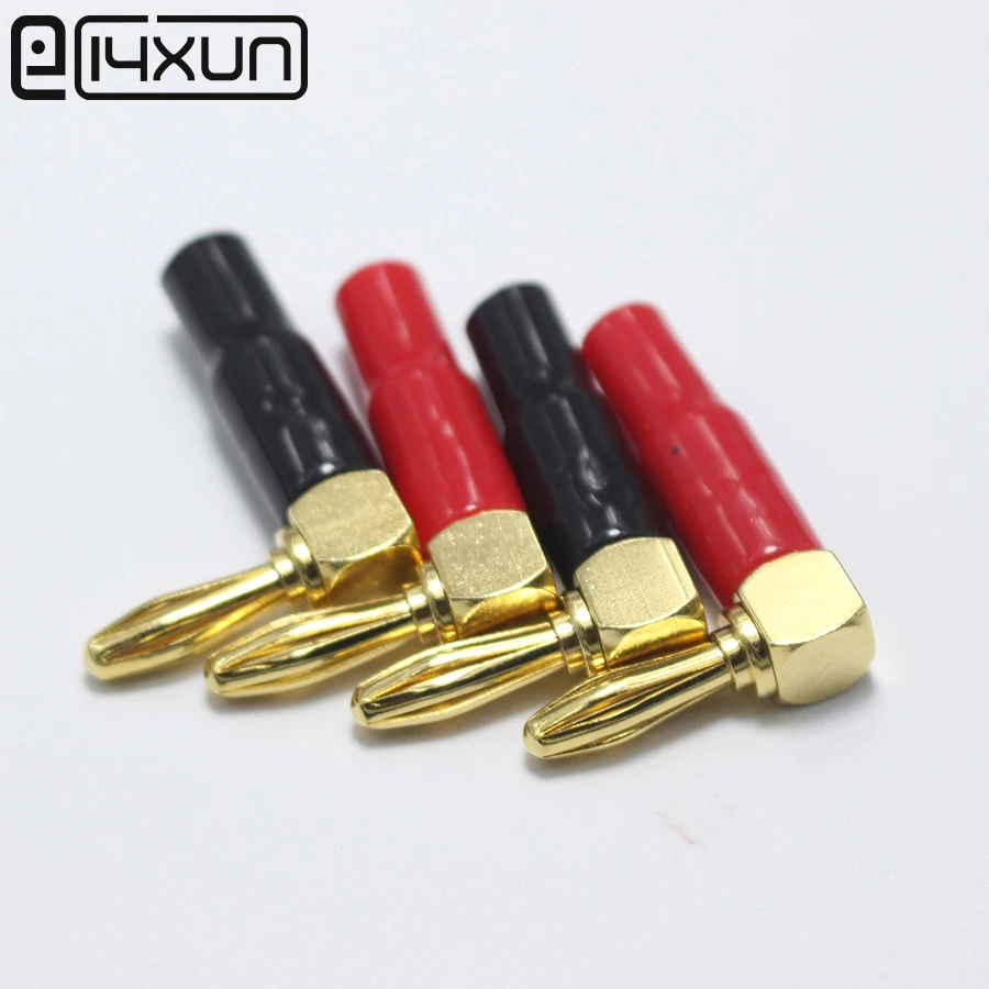 5 Stück 90 Grad Bananenstecker 4mm - Rechter Winkel Für Multimeter & Prüfleitungen
