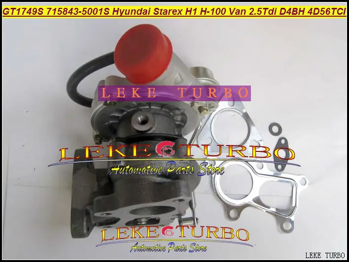 Бесплатная доставка GT1749S 715843 5001S 28200 42600 0001 турбо для Hyundai Starex H1 H200 фургон на 2 л D4BH 4D56