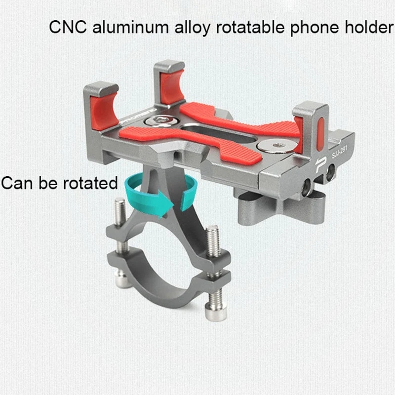  Promend Aluminium Legierung Fahrrad Telefon Halter 4-64 Inch Handy Gps Halterung Halter Fahrrad Tel