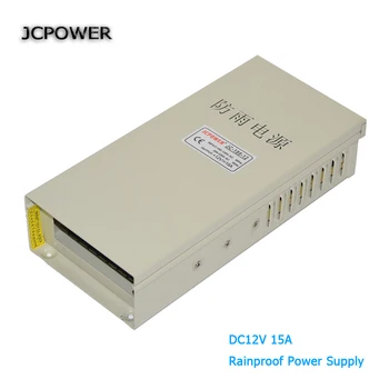 

Rainproof LED Power Supply DC12V 15A LED transformer Waterproof Light Power adapter outdoor application