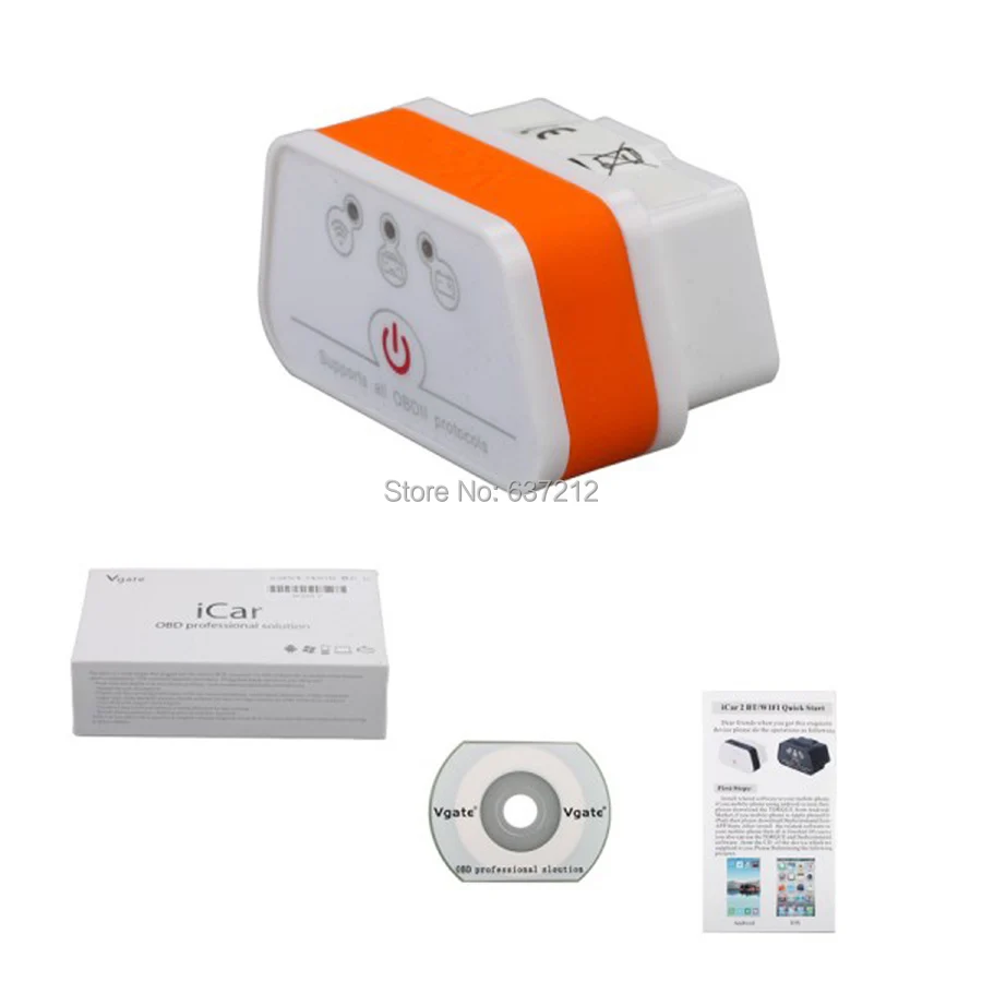 Беспроводной диагностический инструмент Wifi OBD2 SAE J1850 PWM VPW Scan Icar 2 Vgate Icar2