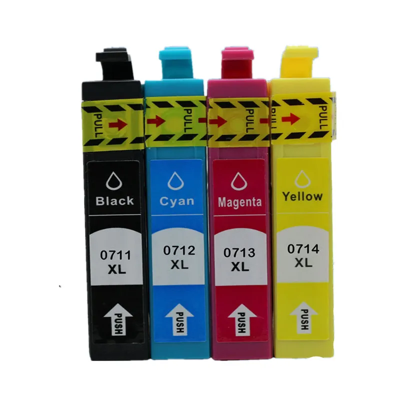 4PK T0711 T0712 T0713 T0714 Ink Cartridges Compatible For Epson Cartridge Stylus D78 D92 D120 DX4000 DX4050 DX4400 DX4450 DX5000 |