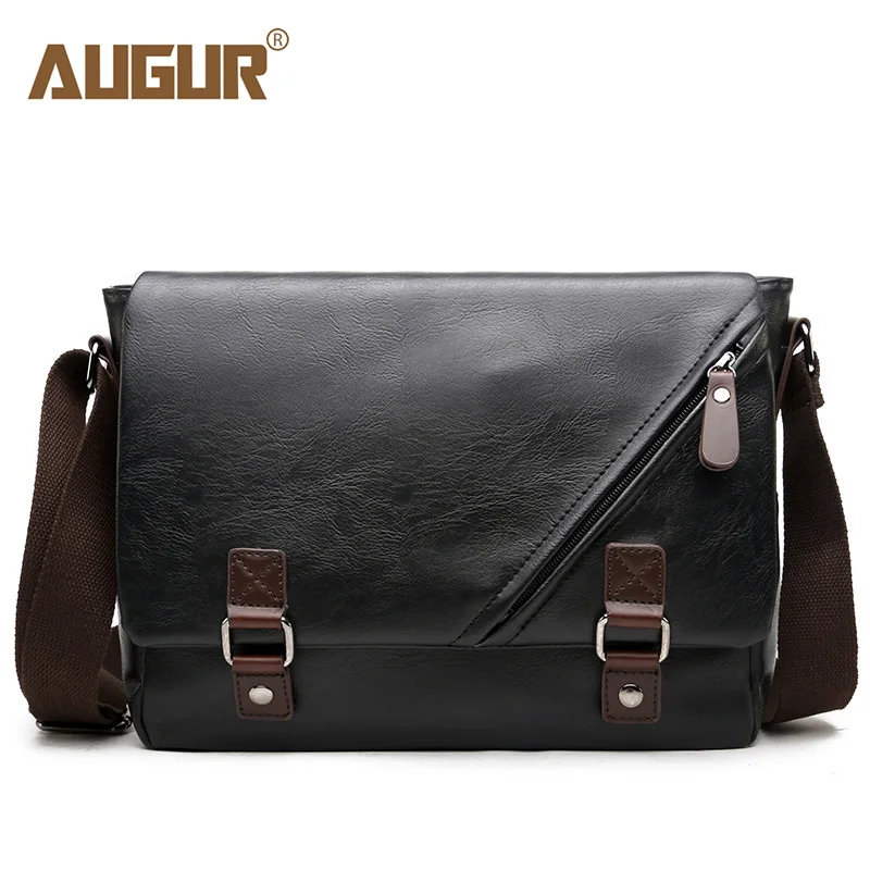 تبشر عالية الجودة حقيبة ساعي بريد للرجال جديد أزياء الرجال حقيبة كتف بو الجلود Crossbody السفر أكياس للذكور Bolsas